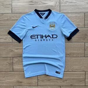 Nike Manchester City 2014-2015 Blue Home soccer jersey